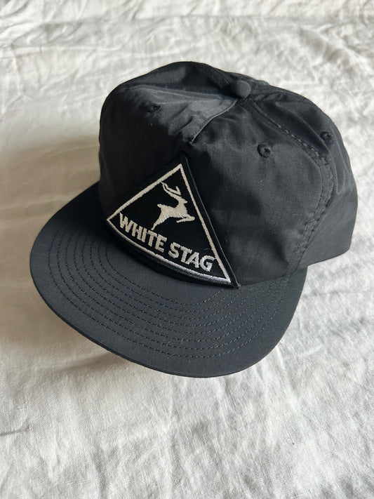 White Stag Hat Black